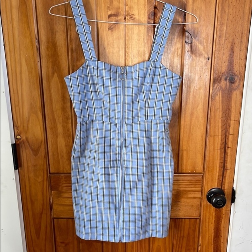 Forever 21 Blue Plaid Mini Dress